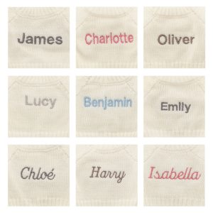 Bashful Truffle Bunny with Personalised Cream Jumper