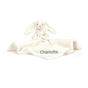 Personalised Bashful Cream Bunny Soother