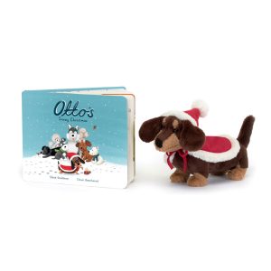 Otto’s Snowy Christmas Book and Winter Warmer Otto Sausage Dog