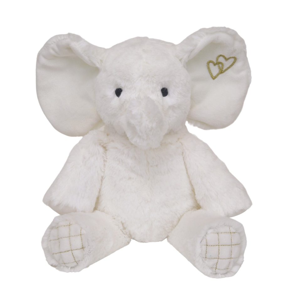 Signature Jamboree Plush Elephant - Marshmallow
